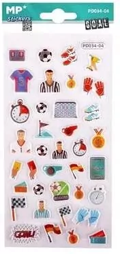 Naklejki 3D piłka nożna