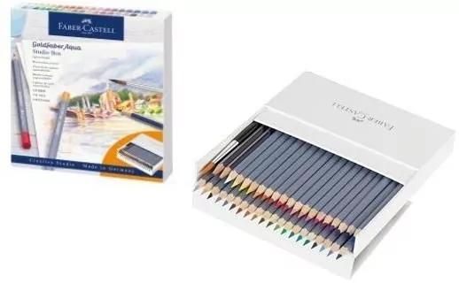 Kredki Goldfaber Aqua 38 kolorów + 2 ołówki + pędzel - tantis.pl