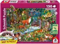 Puzzle PQ 150 Zwierzęta w lesie G3 - tantis.pl