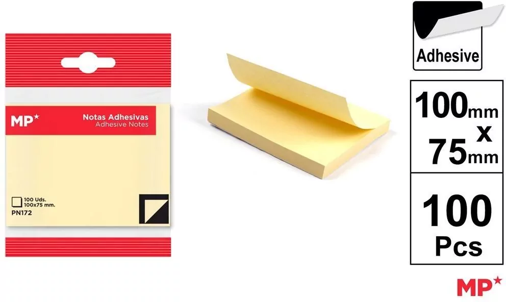 Karteczki samoprzylepne 100x75mm 100K - tantis.pl