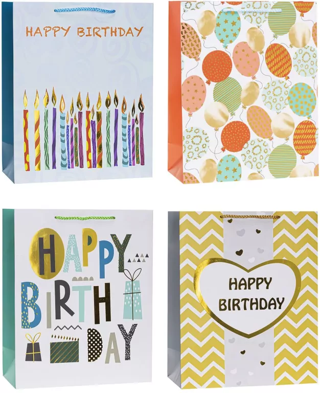 Torebka ozdobna 18x23x8cm hot-stamp mix ROZETTE. 1 sztuka - tantis.pl