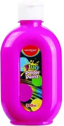 Farba plakatowa fluorescencyjna, różowa 300ml