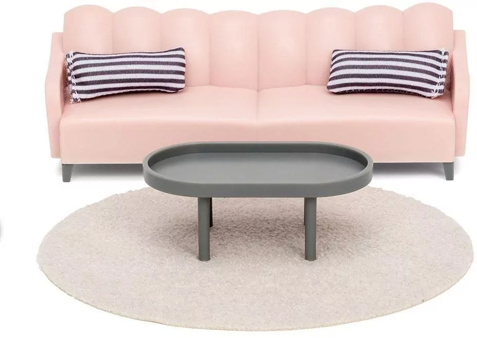 Meble do salonu do domku dla lalek basic - tantis.pl