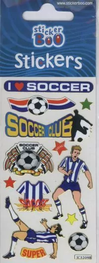 Piłkarze. Naklejki Sticker Boo - tantis.pl