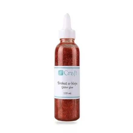 Brokat w kleju, 120 ml - red (DPBK-003) - tantis.pl