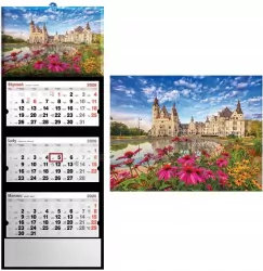 Kalendarz 2026 trójdzielny zamek w Mosznie