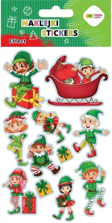 Naklejki Elfs 10x20cm HAPPY COLOR - tantis.pl