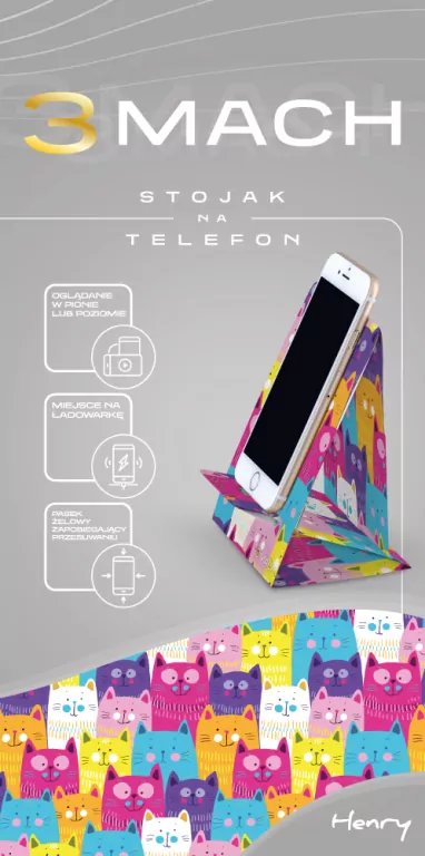 Stojak na telefon Koty 3MACH - tantis.pl