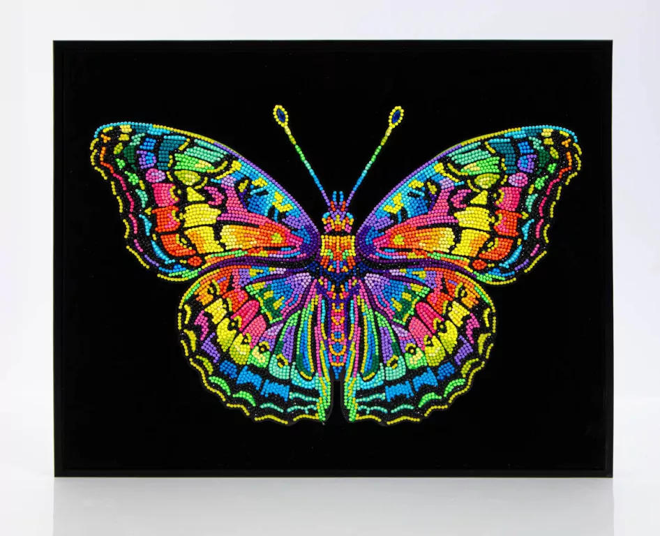Diamond Dotz - Adults Flocked Neon Butterfly - tantis.pl