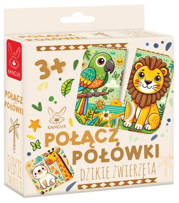 Połącz Połówki. Dzikie Zwierzęta - tantis.pl
