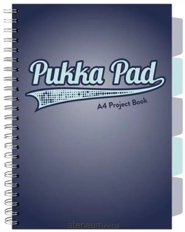 Kołozeszyt A4. Pukka Pad. Project Book. Navy granatowy - tantis.pl