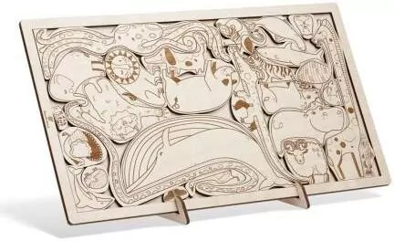Puzzle drewniane - Abecadło z ZOO wypadło - tantis.pl