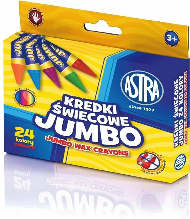 Kredki świecowe Jumbo, 24 kolory - tantis.pl