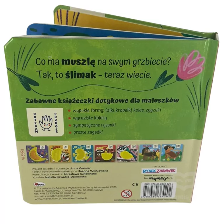 Łąka. Dotykam, poznaję. Książeczka sensoryczna - tantis.pl