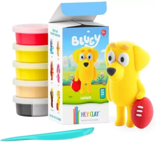 Hey Clay - Figurka Bluey Lucky + akcesoriami 5pak - tantis.pl