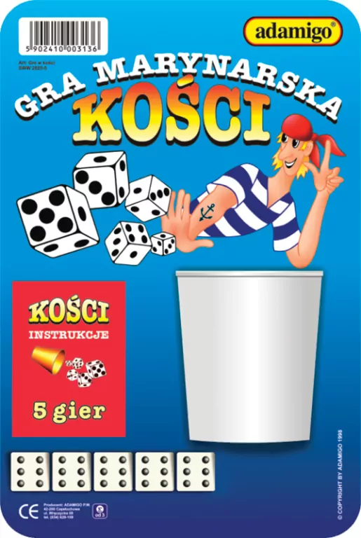 Kości. Gra marynarska - tantis.pl