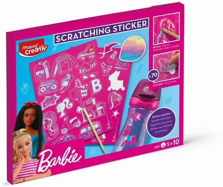 Barbie naklejki do wydrapywania - tantis.pl