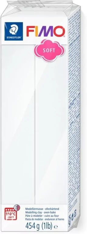 Masa termoutwardzalna Fimo 454g, biały - tantis.pl