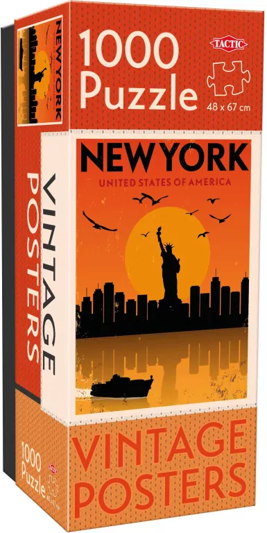 Puzzle 1000 Vintage Cities New York - tantis.pl
