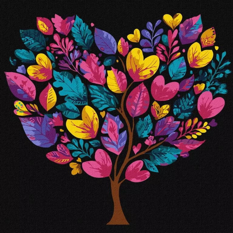 Malowanie po numerach - Drzewo życia 30x30cm - tantis.pl