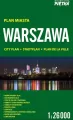 Warszawa 1:26 000 plan miasta PIĘTKA - tantis.pl