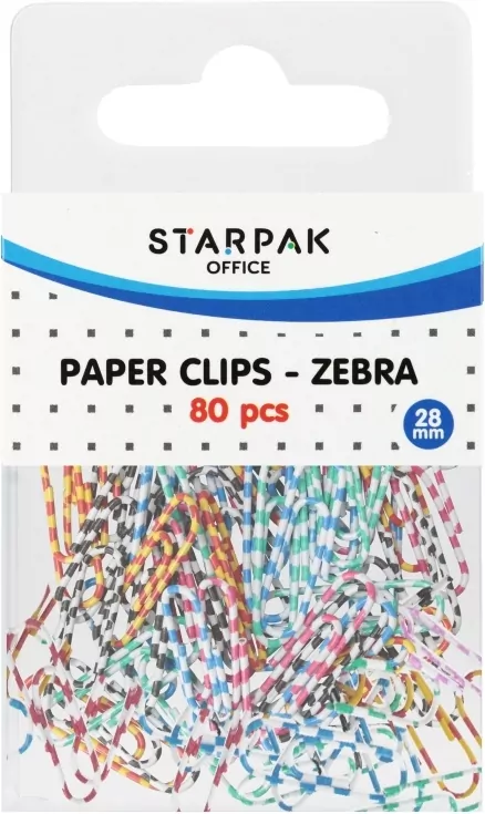 Spinacz metalowy zebra - tantis.pl