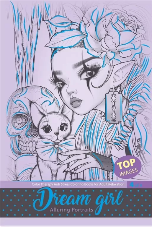 Kolorowanka antystresowa A4 20 fiolet - tantis.pl