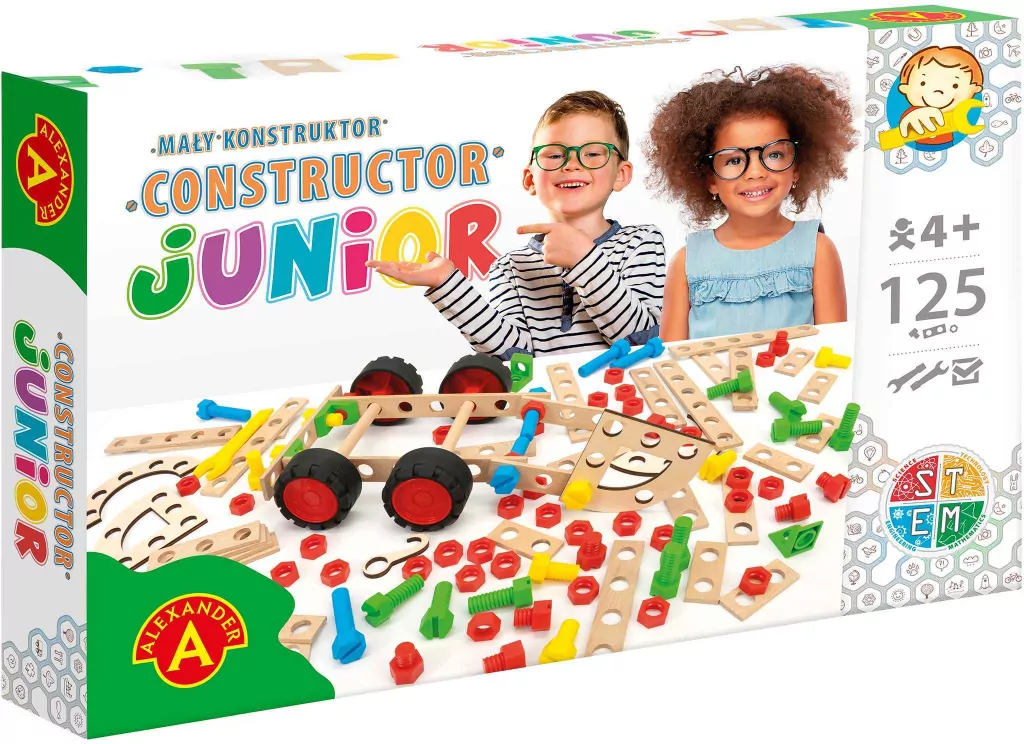 Mały konstruktor Junior. 125 elementów - tantis.pl