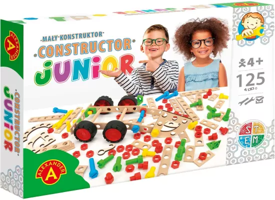 Mały konstruktor Junior. 125 elementów