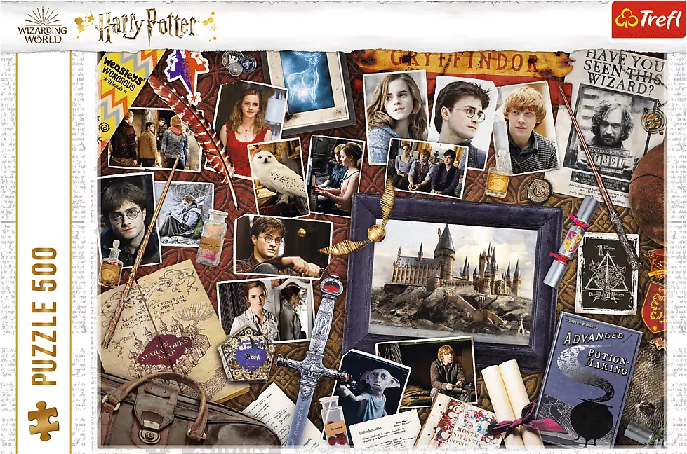 Puzzle 500. Pamiątki z Hogwartu - tantis.pl