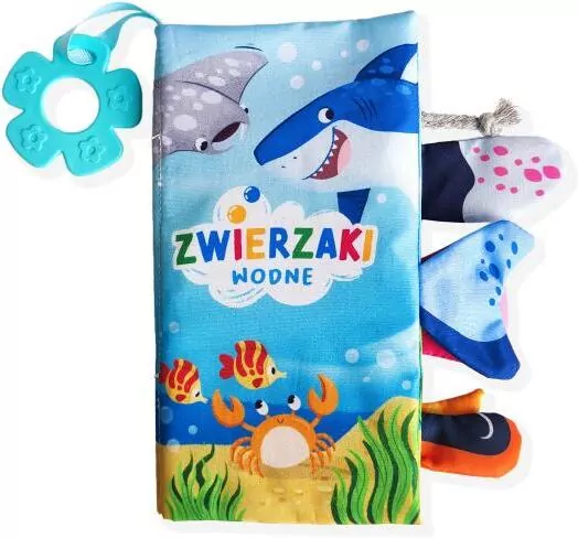Zwierzaki wodne. Książeczka sensoryczna - tantis.pl