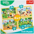 Puzzle 4w1 Trefliki na wakacjach TREFL - tantis.pl