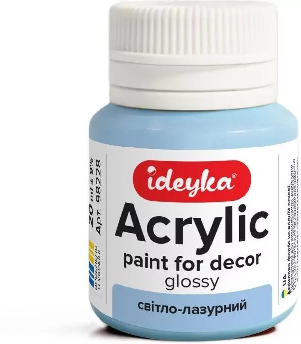 Farba akrylowa jasnoniebieska 20ml - tantis.pl