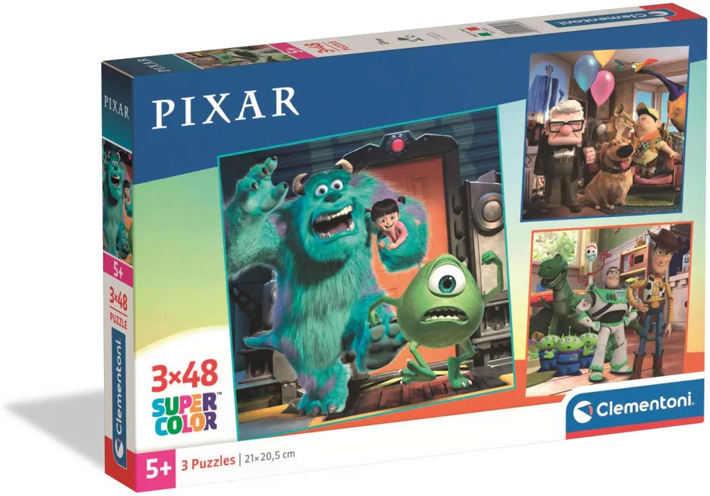 Puzzle 3 x 48  Super Color Pixar - tantis.pl