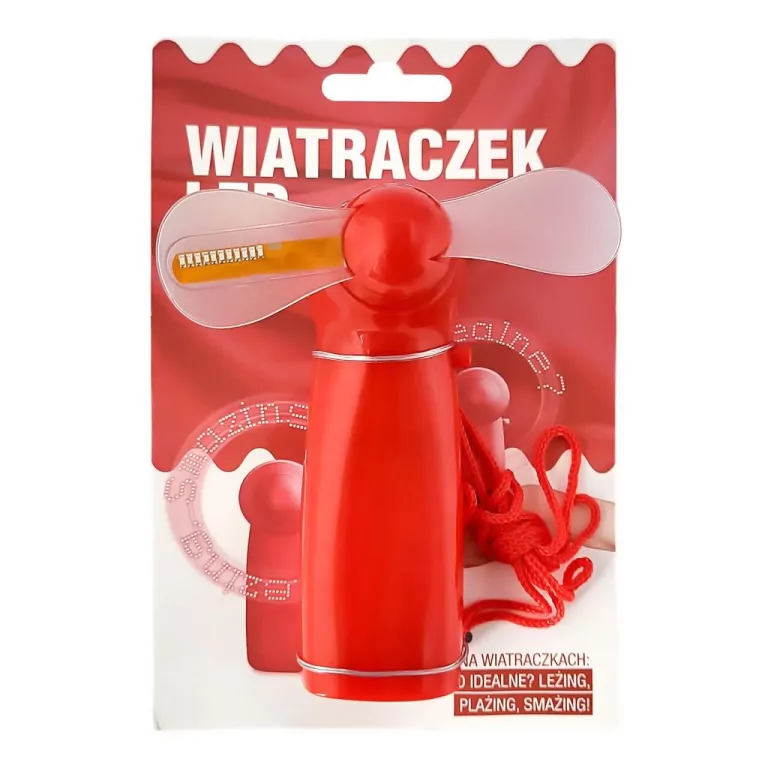 Wiatraczek led, czerwony - tantis.pl