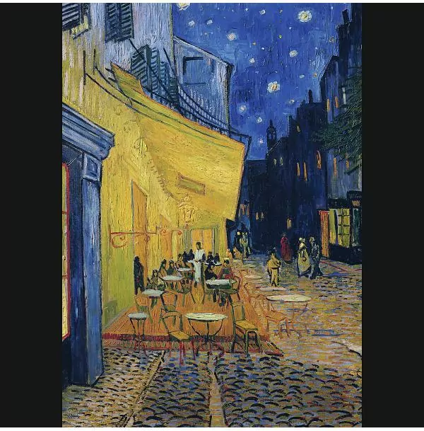 Puzzle 1000 Taras kawiarni w nocy TREFL - tantis.pl