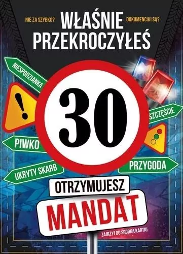 Karnet Urodziny 30 - tantis.pl