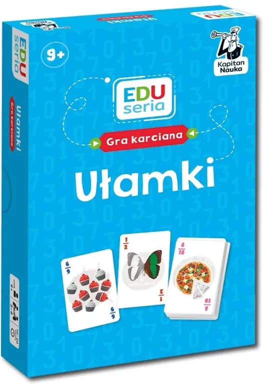 Kapitan Nauka EDUseria. Ułamki. Gra karciana - tantis.pl