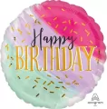 Balon foliowy Happy Birthday 46cm - tantis.pl