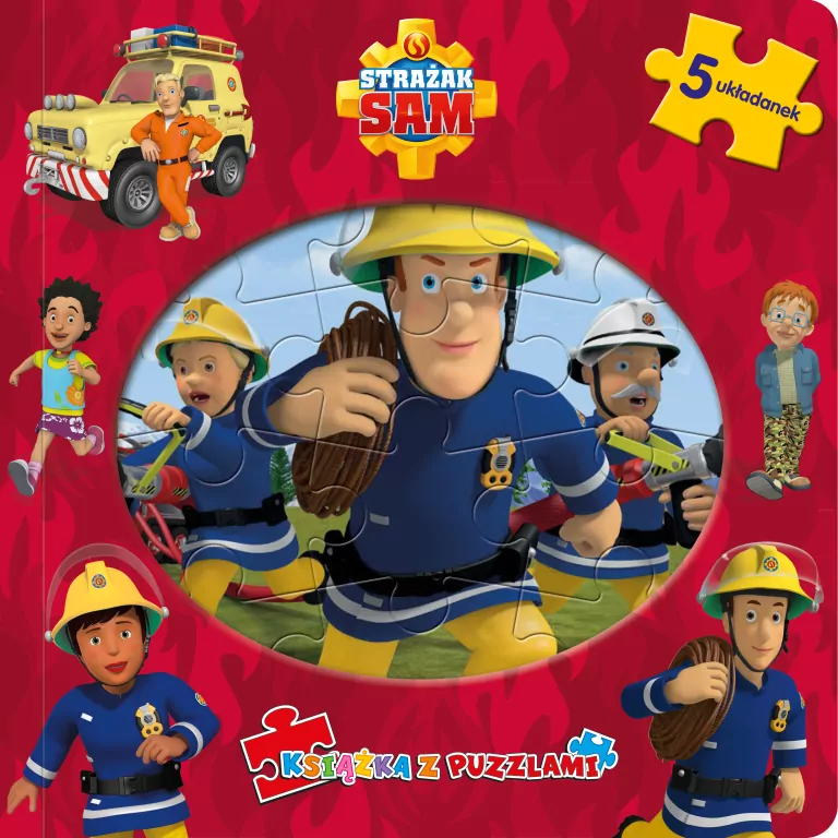 Strażak Sam. Książka z puzzlami - tantis.pl