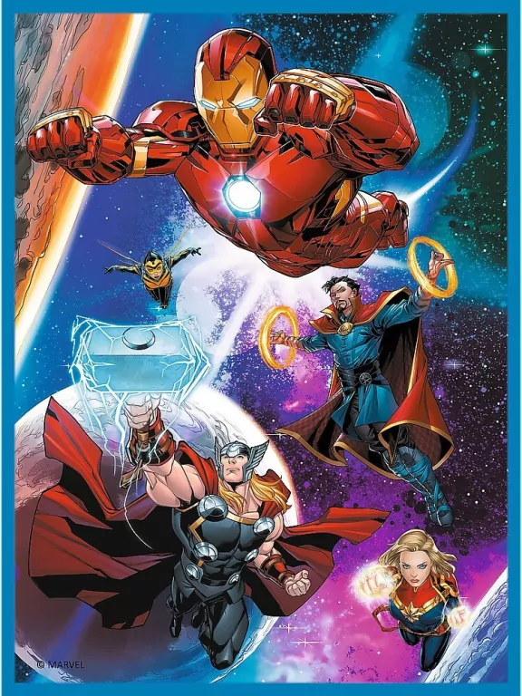 Trefl. Puzzle 2w1. Avengers. Bohaterowie w akcji - tantis.pl