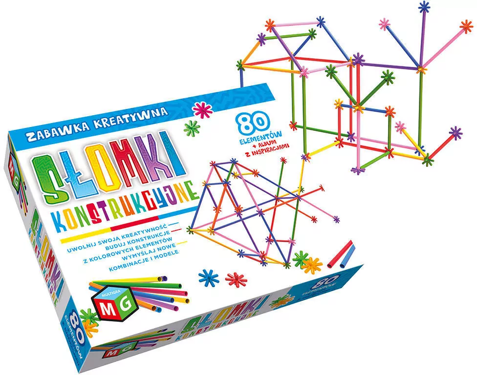 Słomki konstrukcyjne 80 elementów - tantis.pl
