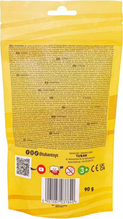 Fluffy Sand 90g puszysty piasek żółty TUBAN - tantis.pl