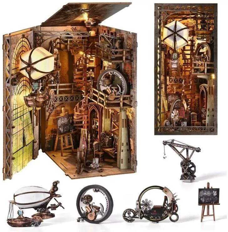 Miniaturowy domek Book Nook - Nautilius - tantis.pl