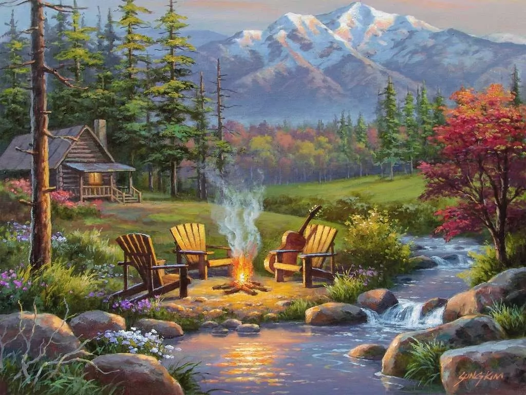Puzzle 750 Salon nad rzeką - tantis.pl