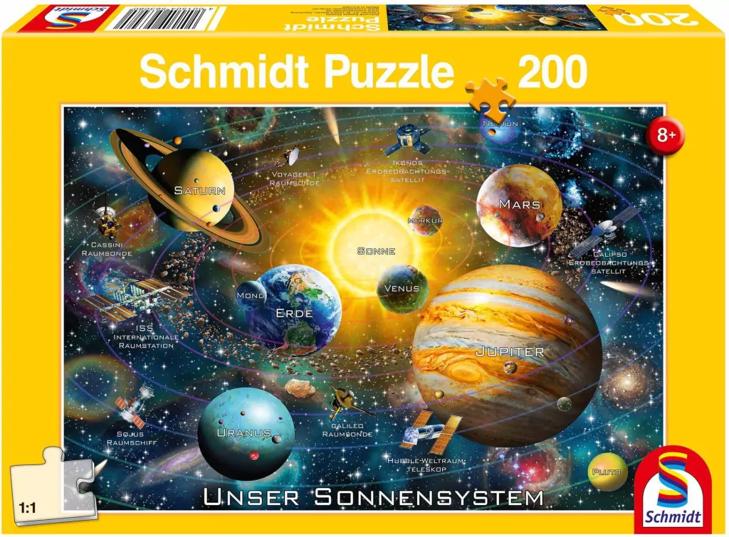 Puzzle 200. Układ słoneczny - tantis.pl