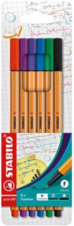 Cienkopisy Point 88. 6 szt. - tantis.pl