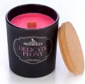 Świeczka sojowa Delicate Peony czarna 135g - tantis.pl
