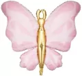 Balon foliowy Motyl 69x69cm róż - tantis.pl