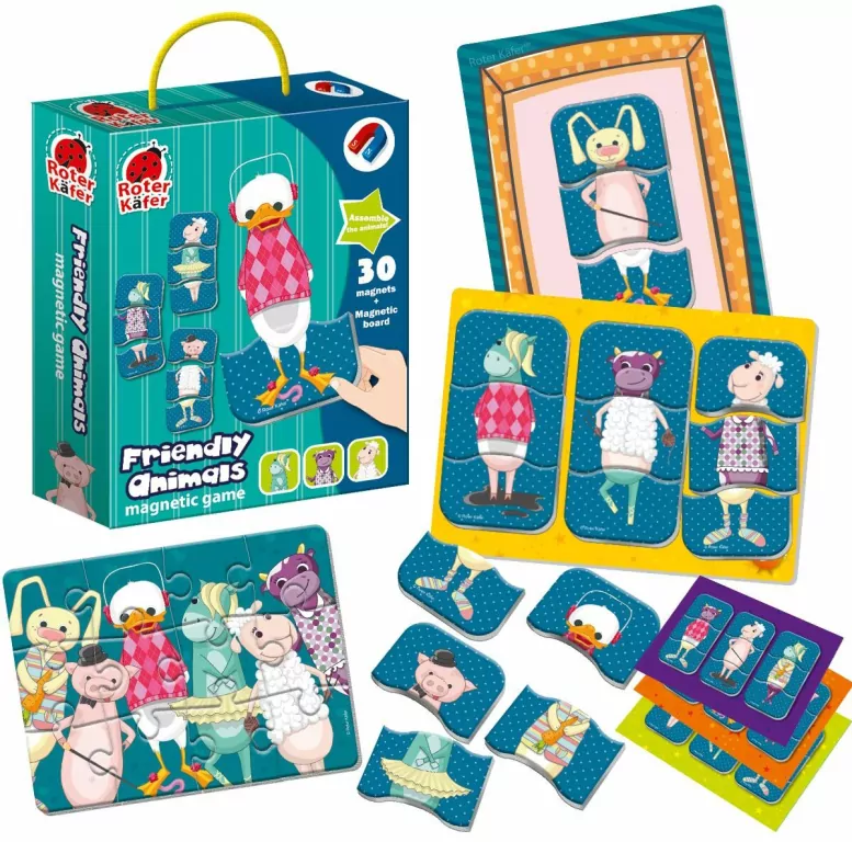 Przyjazne zwierzaki gra magnetyczna - tantis.pl